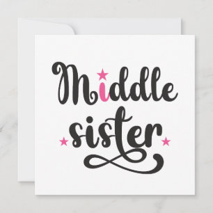 Middle Sister, Cute Stars Card
