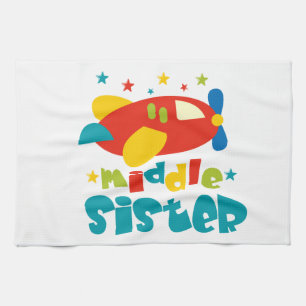 Middle Sister Plane Tea Towel