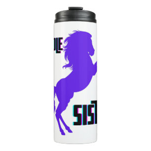 Middle Sister Purple Pony Rearing Thermal Tumbler
