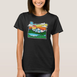 Middle Sister Vintage Oregon Nature & Outdoors Ret T-Shirt