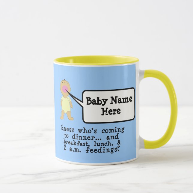 Middle Skintone - YELLOW Mug (Right)