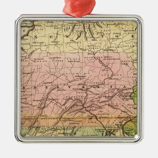 Middle States Metal Tree Decoration (Front)