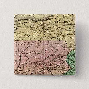 Middle States Olney Map 15 Cm Square Badge