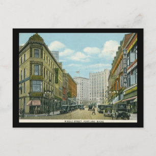 Middle Street, Portland, Maine 1932 Vintage Postcard
