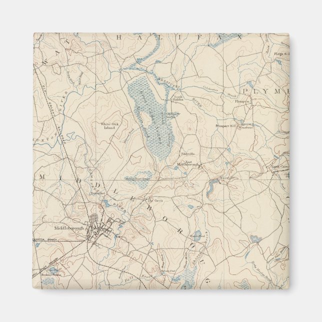 Middleborough, Massachusetts Magnet (Front)