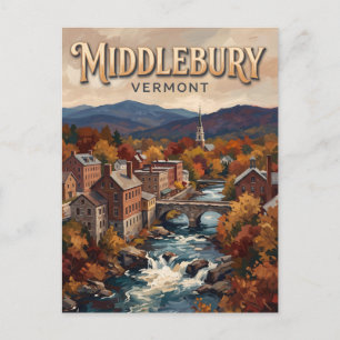 Middlebury Vermont Postcard