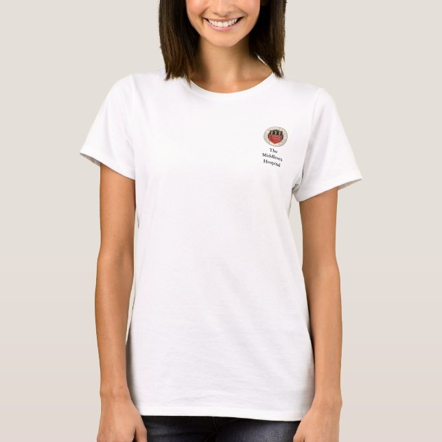 Middlesex Hospital Women's t-shirt (badge & title) (Front)