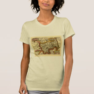 Middlesex Middle-Sex County England Old Atlas Map T-Shirt