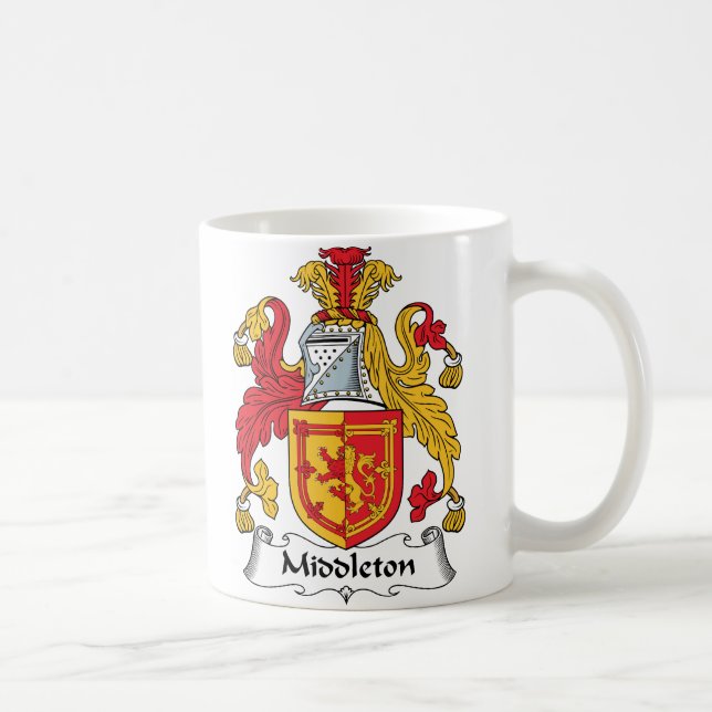 Middleton Family Crest Coffee Mug (Right)