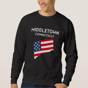 Middletown Connecticut USA State America Travel Co Sweatshirt