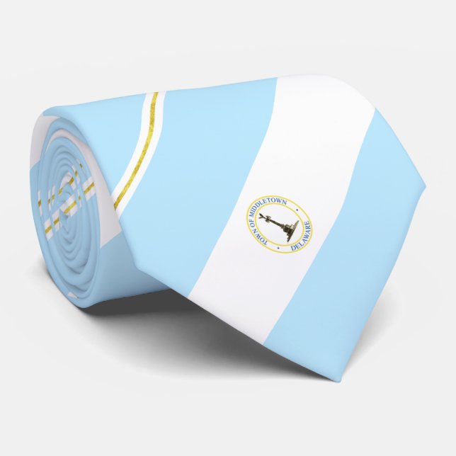 Middletown (Delaware) city flag Neck Tie (Rolled)