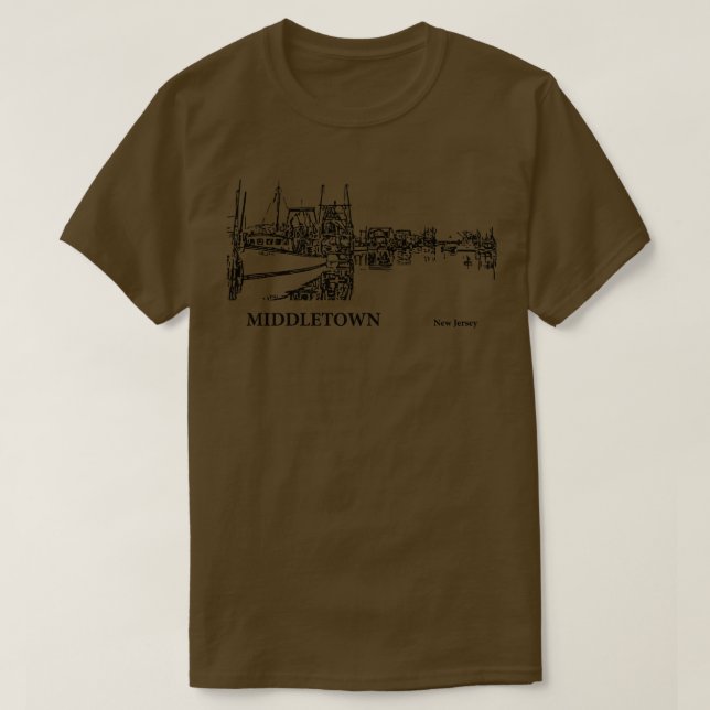 Middletown New Jersey  4 T-Shirt (Design Front)