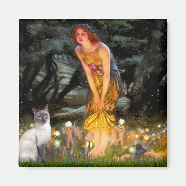 MidEve - Blue Point Siamese cat Magnet (Front)