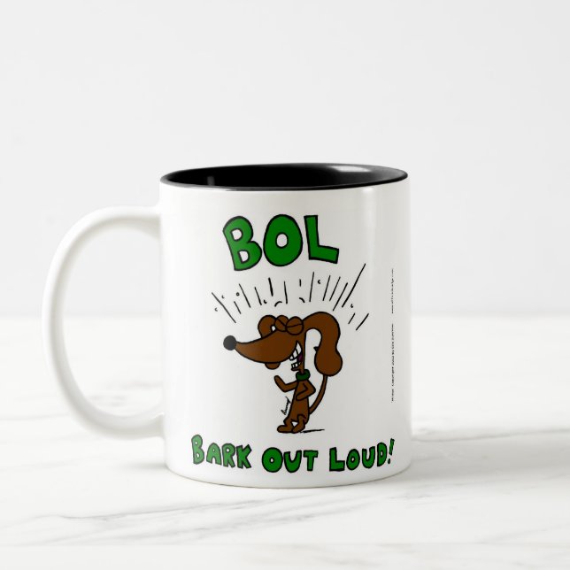 Midge "BOL Bark Out Loud" Mug (Left)