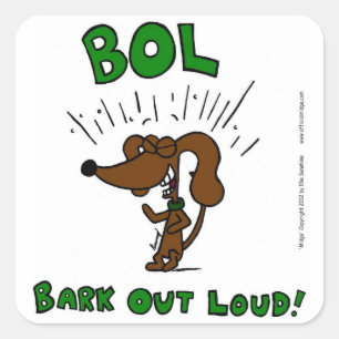 Midge "BOL: BARK OUT LOUD" Stickers - Set of 20