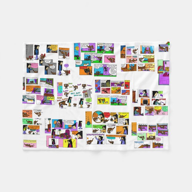 Midge Comics  Fleece Blanket (Front (Horizontal))