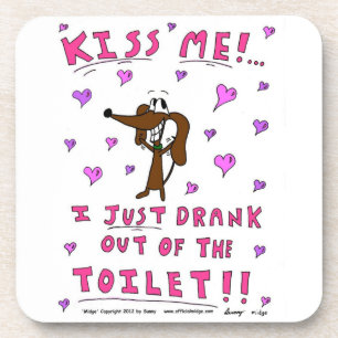 Midge "KISS ME" Coasters - Set of 6