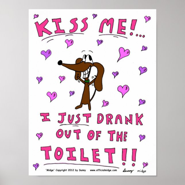 Midge "KISS ME" Print (Front)