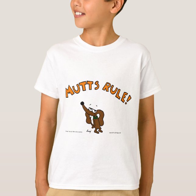 Midge MUTTS RULE Kids Basic T-Shirt (Front)