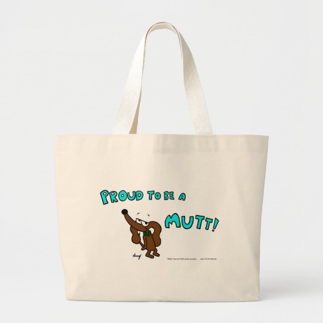 Midge PROUD TO BE A MUTT Tote Bag (Front)