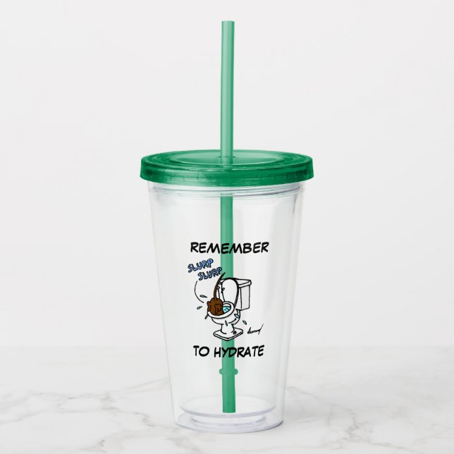 Midge "Remember to Hydrate" Acrylic Tumbler (Front)