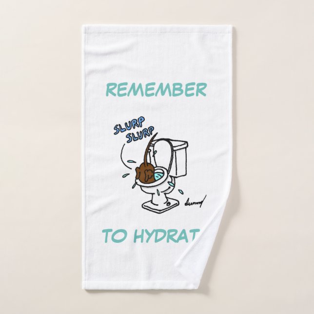Midge "Remember to Hydrate" Hand Towel (Hand Towel)
