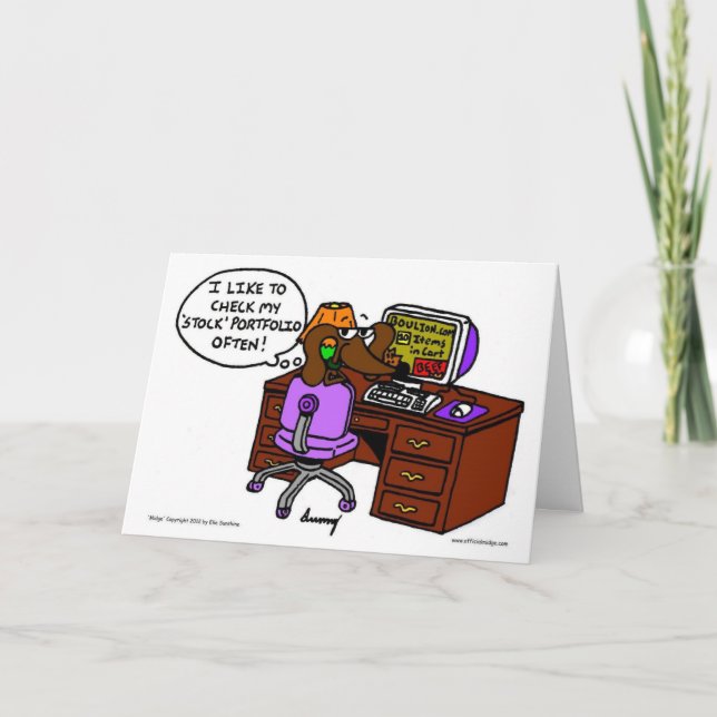 Midge Stock Portfolio Greeting Card (Front)
