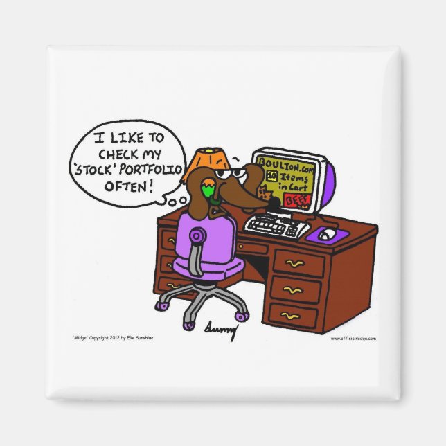 Midge Stock Portfolio Magnet (Front)