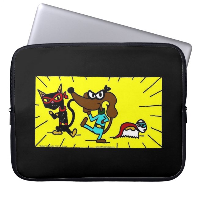 Midge Superhero Trio Laptop Sleeve (Front)
