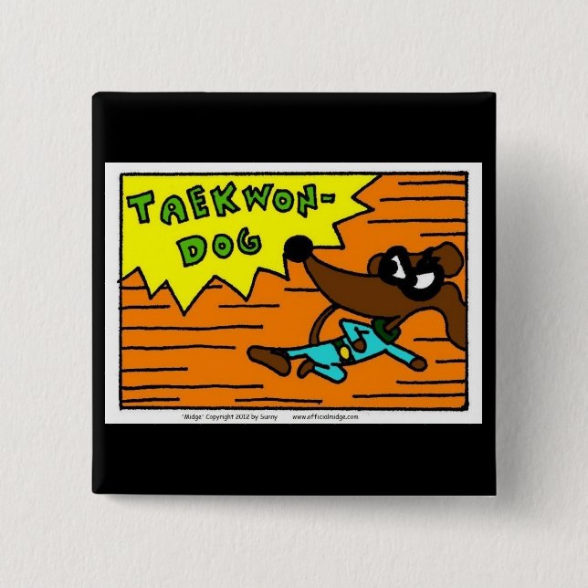 Midge TAEKWON-DOG Button (Front)