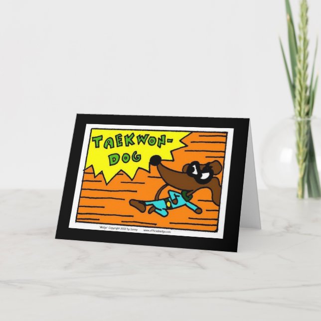 Midge TAEKWON-DOG Greeting Card (Front)
