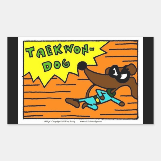 Midge TAEKWON-DOG Stickers - Set of 20 (Front)