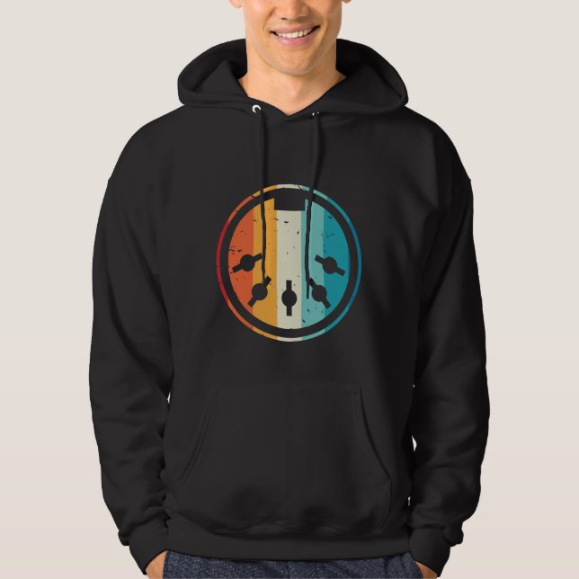 MIDI Cable Synthesizer electronic music Hoodie (Front)