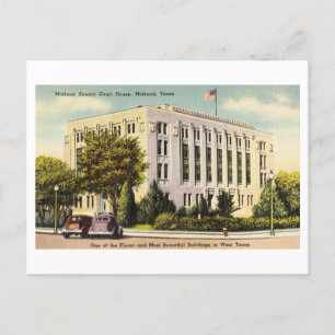 Midland County Court House in Midland, Texas, Postcard