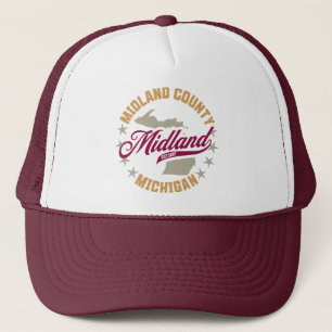 Midland,Michigan Trucker Hat
