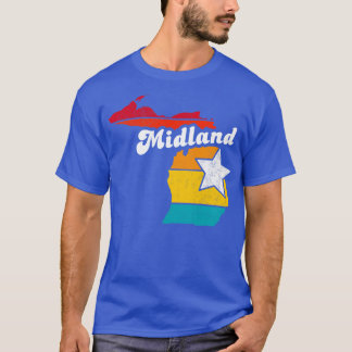 Midland Michigan Vintage Distressed Souvenir 2 T-Shirt