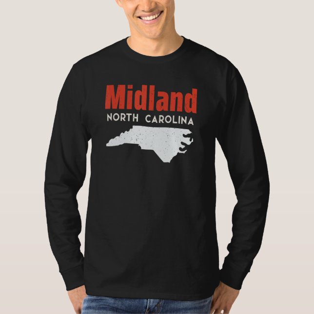 Midland North Carolina USA State America Travel T-Shirt (Front)