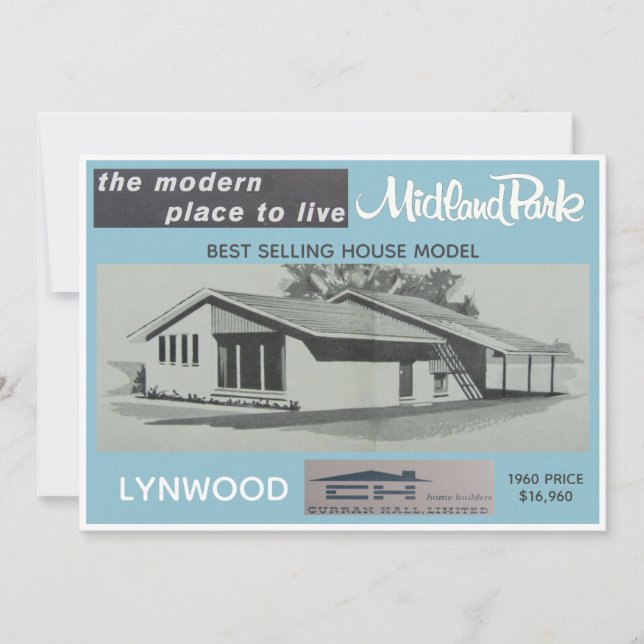 Midland Park House Model Collectable Card (Front)