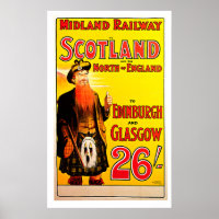 Midland Railway Scotland Vintage Travel Art