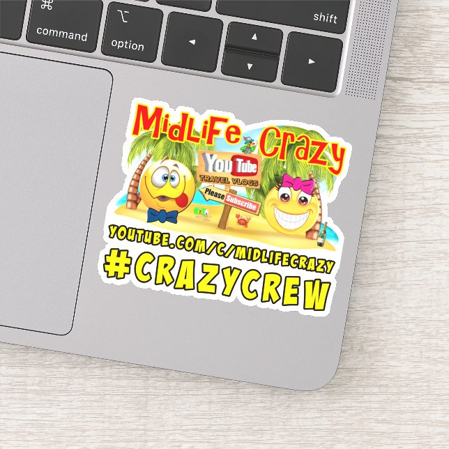 Midlife Crazy Sticker (Detail)