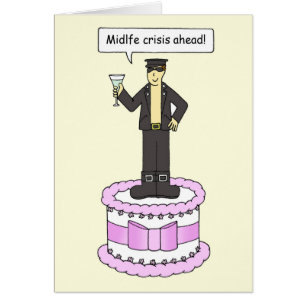 Midlife Crisis Ahead, Cartoon Humour for Him.