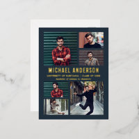 Midnight | 6 Photo Chalkboard Graduation Party