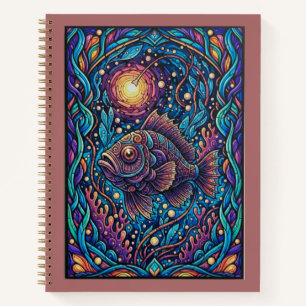 Midnight Abyss Anglerfish Deep Sea Journal