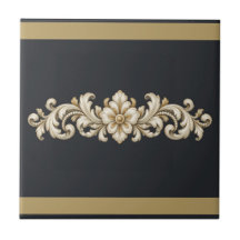 Midnight Acanthus Custom Colour Frieze