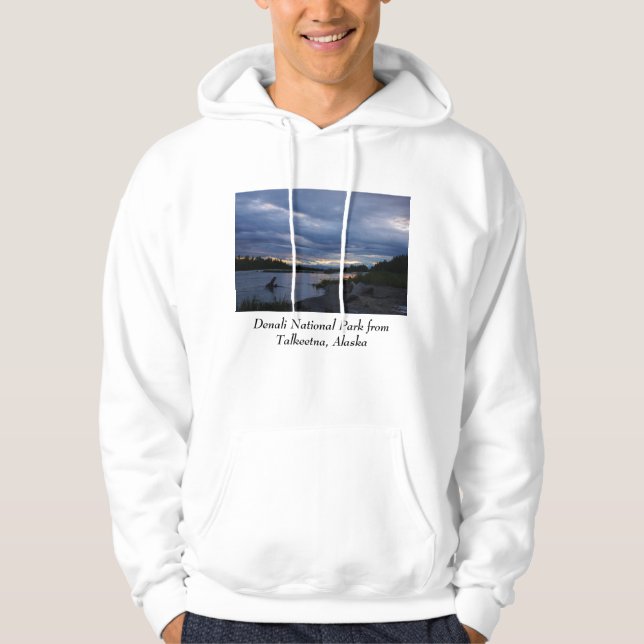Midnight Alaska Sunset Hoodie (Front)