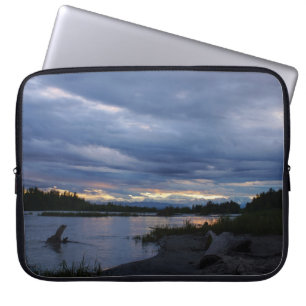 Midnight Alaska Sunset Laptop Sleeve