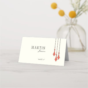 Midnight Autumn Folded Place Card
