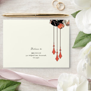 Midnight Autumn Wedding Envelope