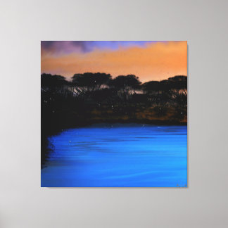 Midnight Azure Serenity Canvas Print