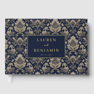 Midnight Baroque Wedding Guest Book